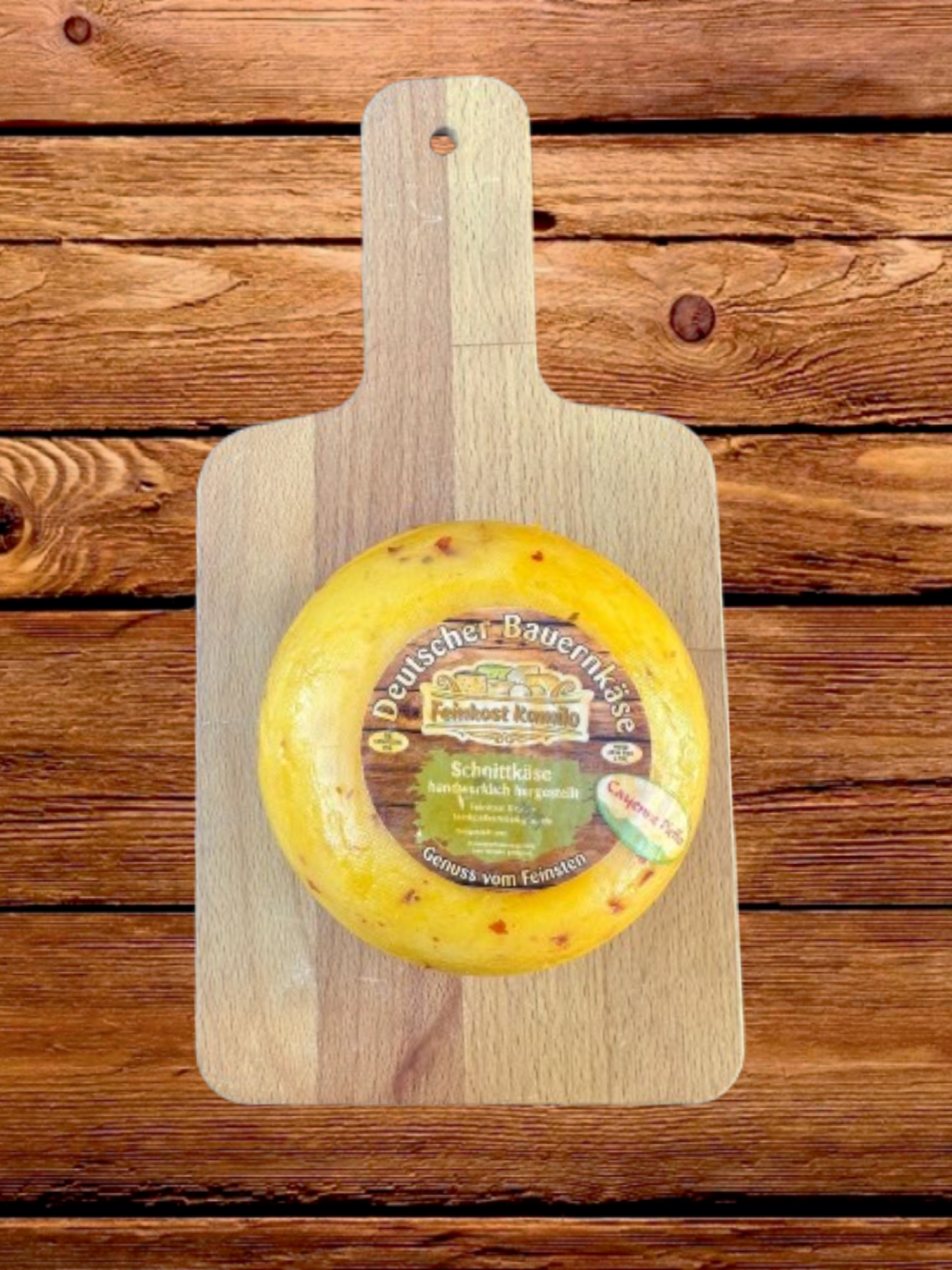 Schnittkäse mit Cayennepfeffer