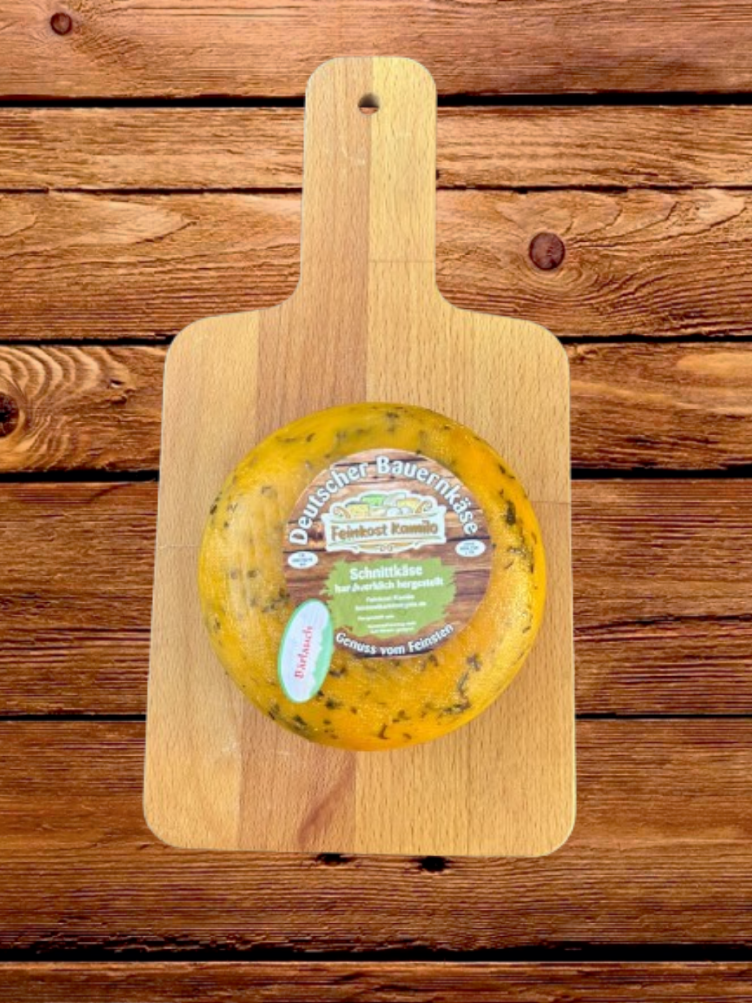 Schnittkäse mit Bärlauch